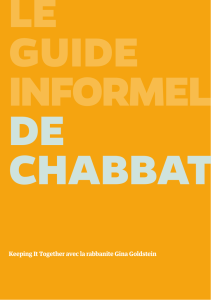 Guide informel du chabbat