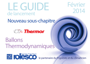 Guide Ballons Thermodynamiques Thermor