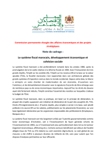 Le système fiscal marocain, développement économique et