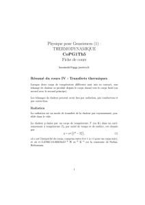 Physique pour Geosciences (1) : THERMODYNAMIQUE CoPG1Th5