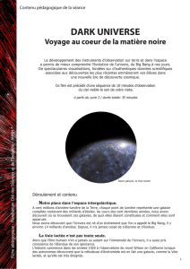 dark universe - Cité des Sciences et de l`Industrie