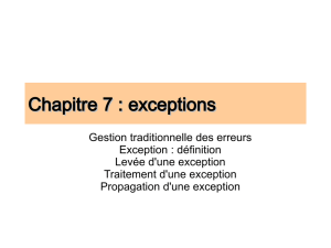 exceptions - Deptinfo