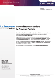 Eurosud Provence devient La Provence Publicité