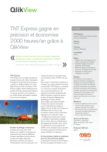 TNT Express gagne en précision et économise 2 000 heures