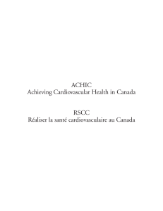 ACHIC Achieving Cardiovascular Health in Canada RSCC Réaliser