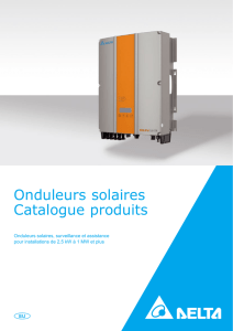 Onduleurs solaires Catalogue produits