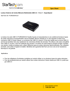 Lecteur Externe de Cartes Mémoire Multimédia USB 3.0