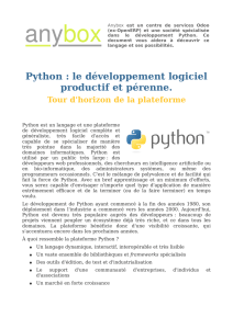 Python : le développement logiciel productif et pérenne