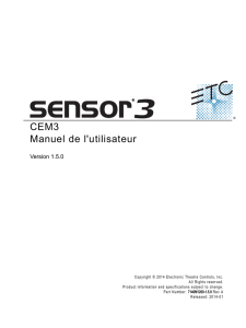 Manuel d`utilisation CEM3 version 1.5.0 francais