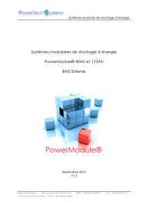 Systèmes modulaires de stockage d`énergie PowerModule® 40Ah