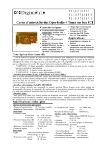 PCI-OPTO18V PCI-OPTO18V/E PCI-OPTO18V/R Cartes