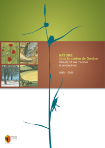 Nature dans le canton de Genève, bilan de 10 ans