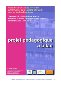 voir ici en PDF la présentation et le bilan d`un projet