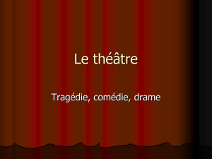 Les genres littéraires : le théâtre - C`est pas les fautes à Molière C
