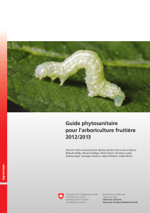 Guide phytosanitaire pour l`arboriculture fruitière 2012