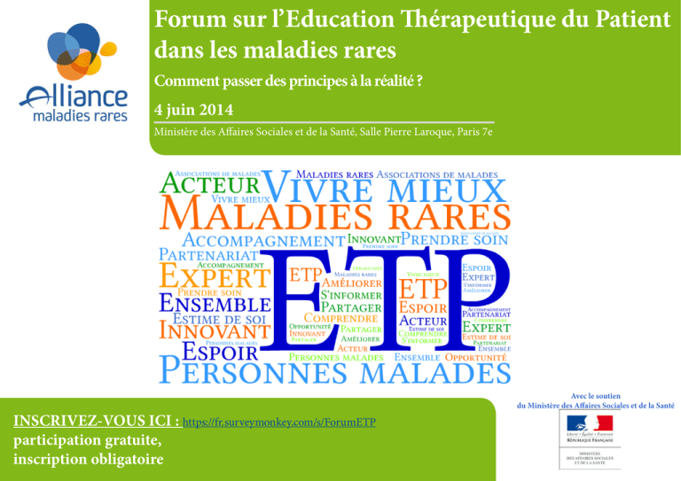 Forum Sur L`Education Thérapeutique Du Patient Dans Les Maladies