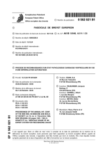 PROCEDE DE RECONNAISSANCE D`UN ETAT PATHOLOGIQUE