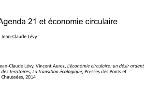 Agenda 21 et économie circulaire
