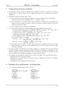 DS n  5 : Correction 1 Comparaison de deux synthèses 2 Synthèse