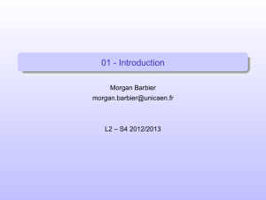 01 - Introduction - Web page of Morgan BARBIER