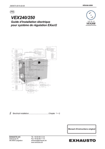 VEX240/250 Guide d`installation électrique pour système