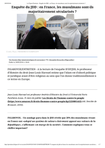 Enquête du JDD : en France, les musulmans sont-ils - ac