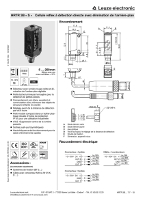 Accessoires : Encombrement Raccordement électrique HRTR 3B « S