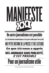 Manifeste - Revue XXI