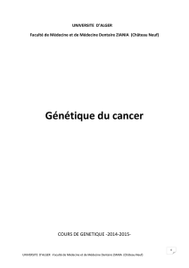 Génétique du cancer