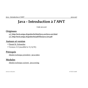 Java - Introduction à l`AWT