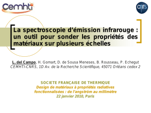 La spectroscopie d`émission infrarouge