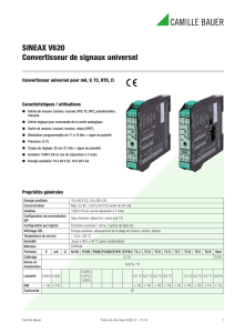 SINEAX V620 Convertisseur de signaux universel