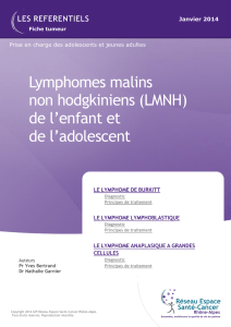 Lymphomes malins non hodgkiniens