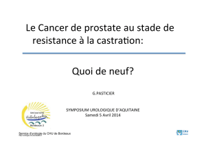 Placebo - Service d`urologie du CHU de Bordeaux