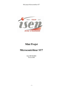 Mini Projet Microcontrôleur ST7