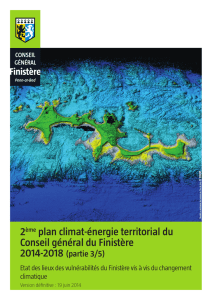 Vulnérabilités du Finistère au changement climatique