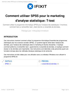Comment utiliser SPSS pour le marketing d`analyse
