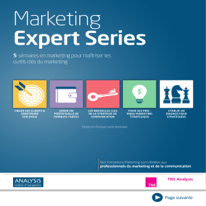 Marketing Expert Series - Analysis Institute of Management