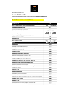 SVP, voir spécifications pour demande de soumission à la dernière