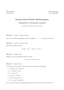 Examen final d`Outils Mathématiques - moodle@insa