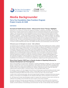 Media Backgrounder - Terry Fox Research Institute