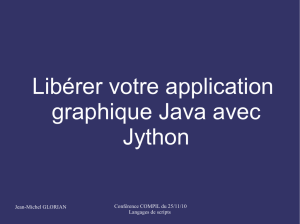 Libérer votre application graphique Java avec Jython