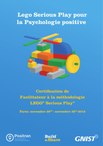 Lego Serious Play pour la Psychologie positive