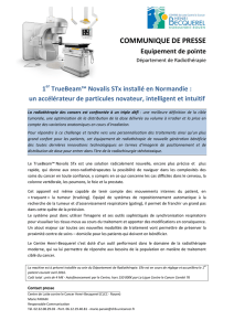 1er TrueBeam™ Novalis STx installé en Normandie