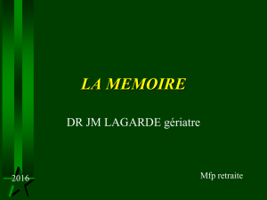 la memoire - Dr Jean