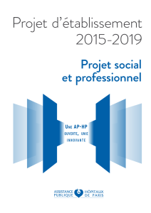 Projet social et professionnel 2015 - 2019