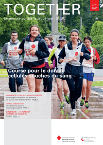 Course pour le don de cellules souches du sang