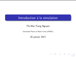 Introduction à la simulation