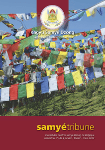 samyétribune - Samye Dzong Bruxelles