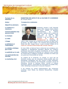 Marketing des arts et de la culture et e